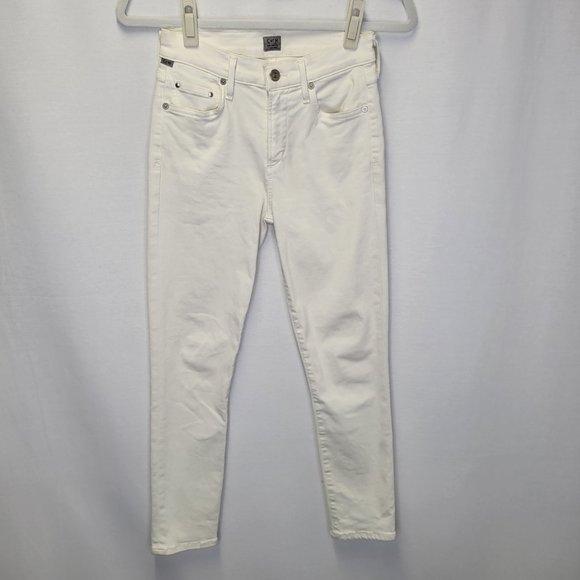 Citizens Of Humanity Denim - Citizens Of Humanity Women's Size 24 Jeans Ivory Rocket Ankle Skinny